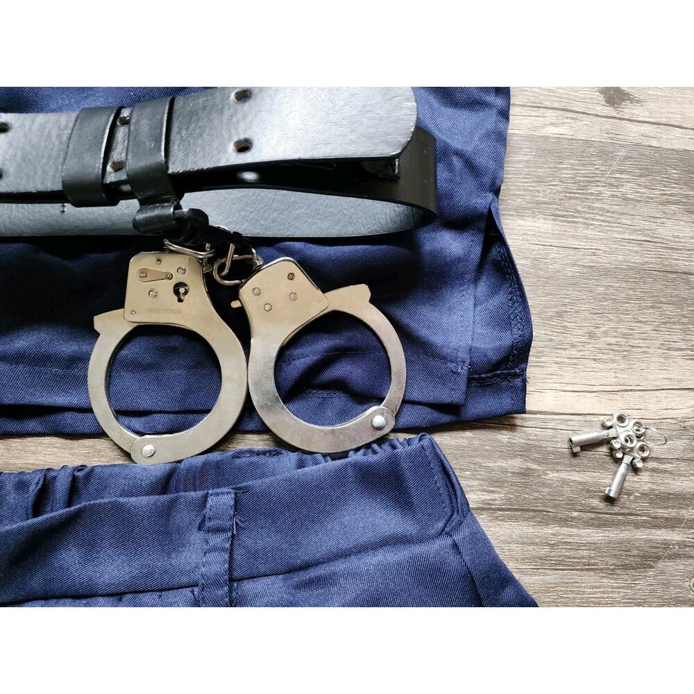 Spirit Halloween Adult Size S Police Officer Costume Navy Blue - Picture 5 of 15